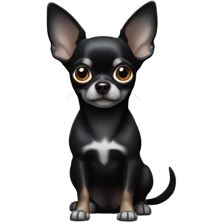 Small black chihuahua emoji