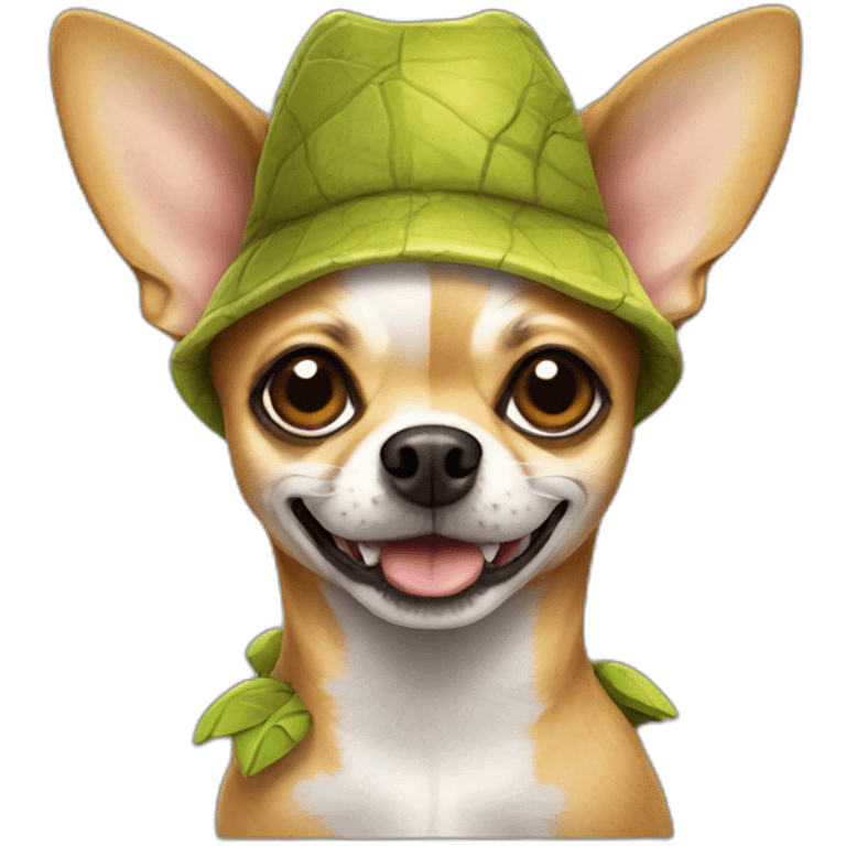 chihuahua in dinosaur costume emoji