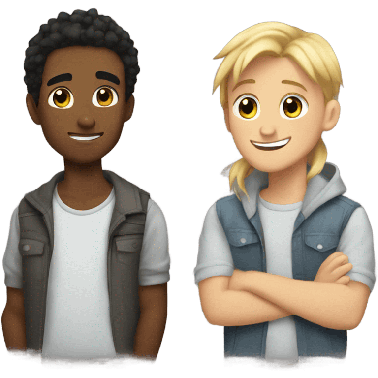 Poly dash Jevin and Gray emoji