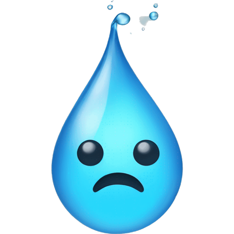 water drops with steam emoji