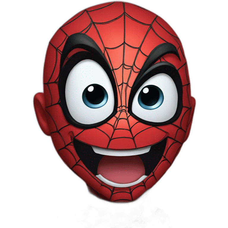 Spiderman smile  emoji