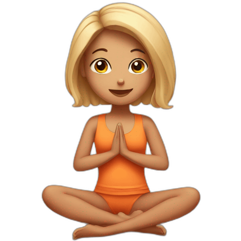 Bebe yoga emoji