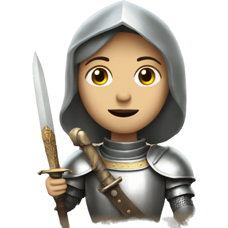 Joan of arc with sword emoji