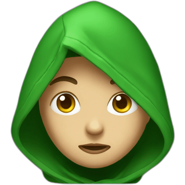 Green hooded assassin raid emoji