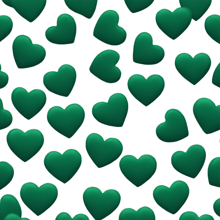 Dark green heart emoji