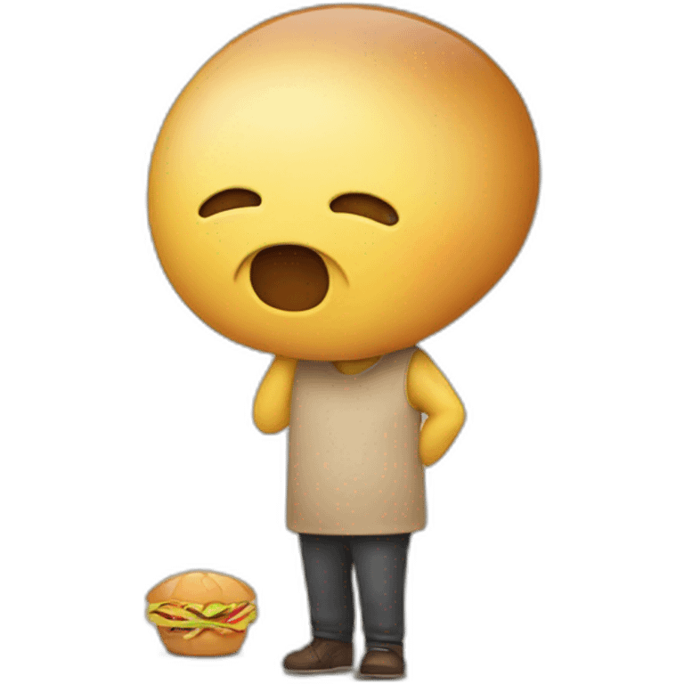 person thinks of food emoji