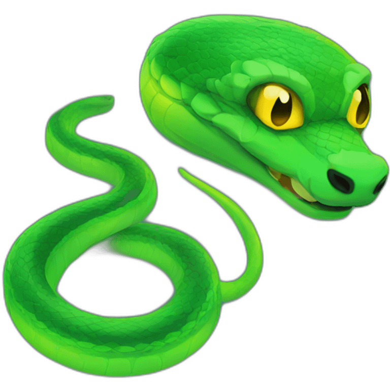 neon snake emoji