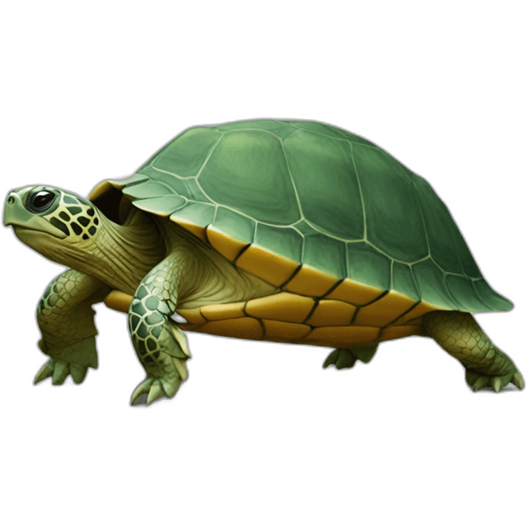 Tortue sur un âne emoji