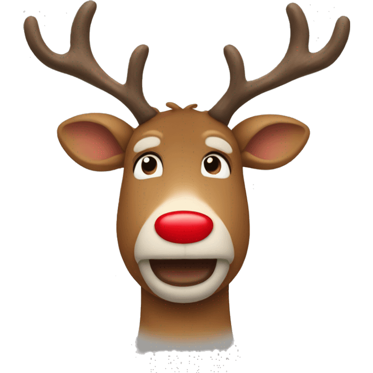 Red Nosed Reindeer emoji