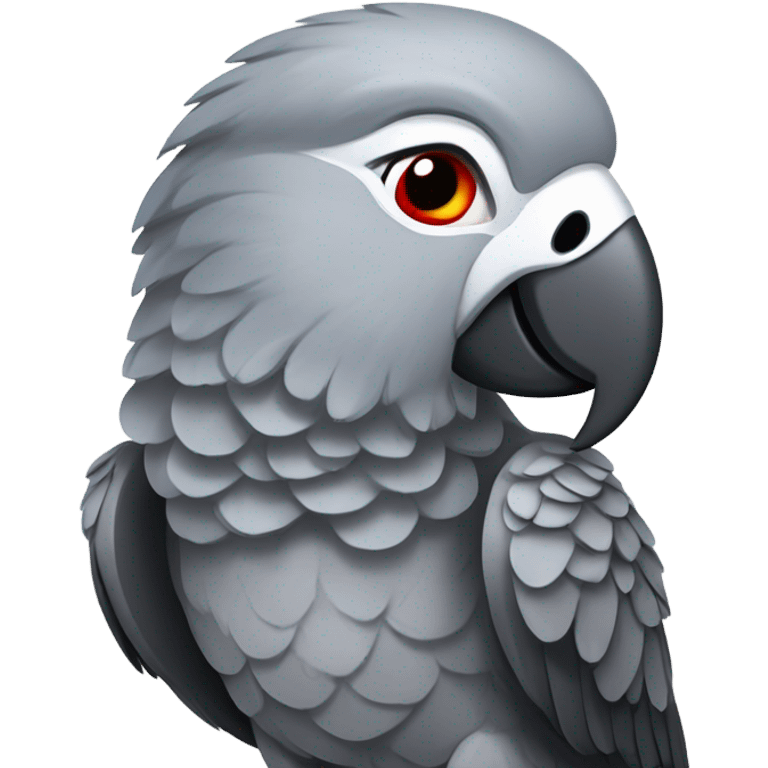 African grey parrot emoji