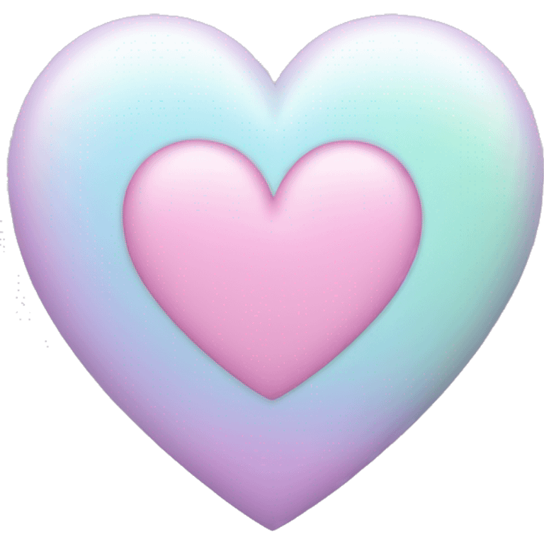 Pastel colored heart emoji emoji