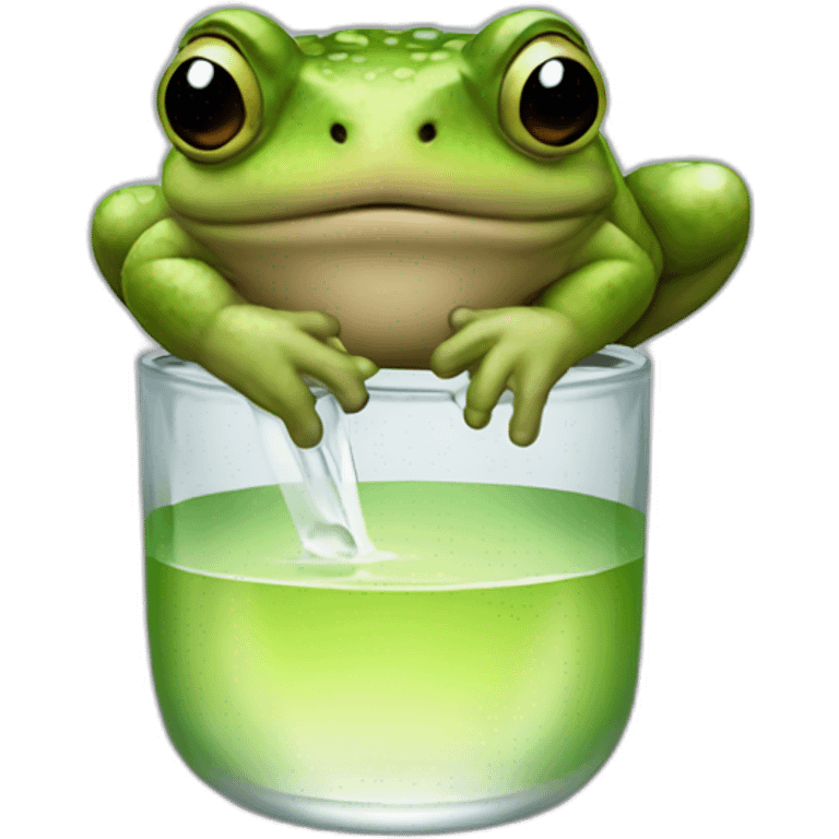 toad drinking vodka emoji