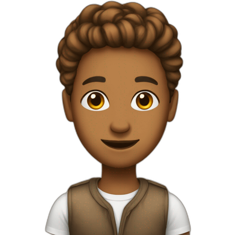 Un brownskin avec des twist emoji