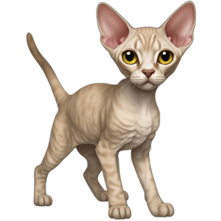 Devon Rex full body emoji