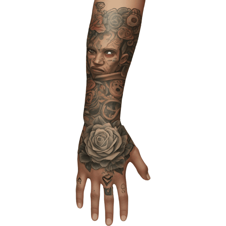 A Arm with Tatoos emoji