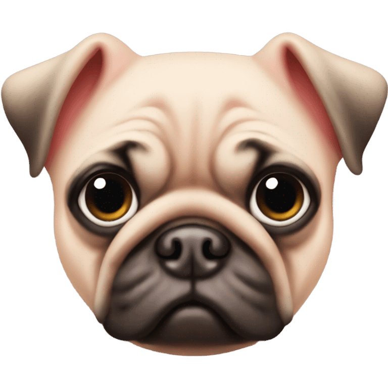 Pig pug emoji