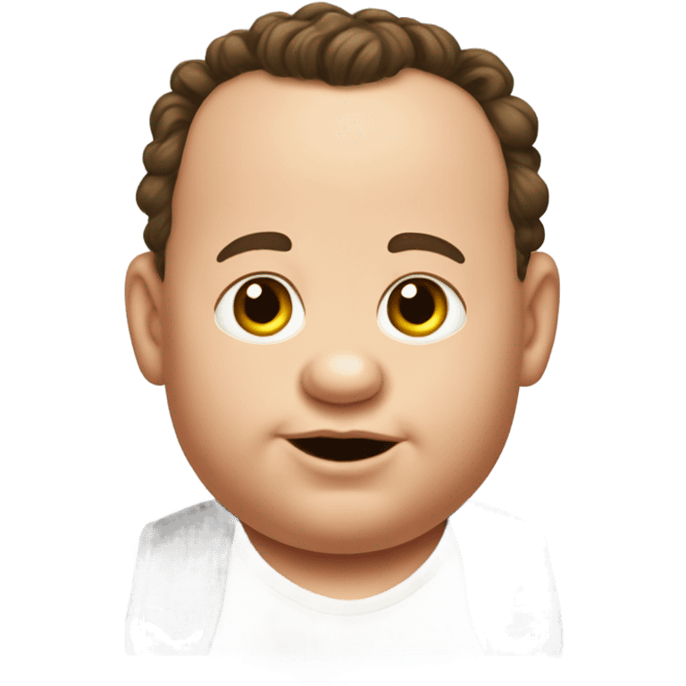 Tom Hanks as a fat baby emoji