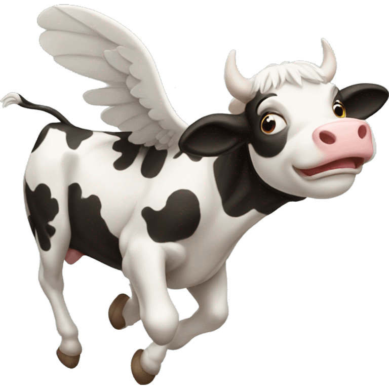 Flying cow emoji