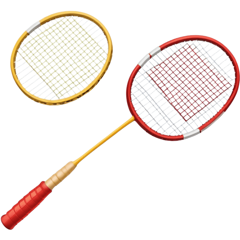 badminton racket and shuttlecock emoji