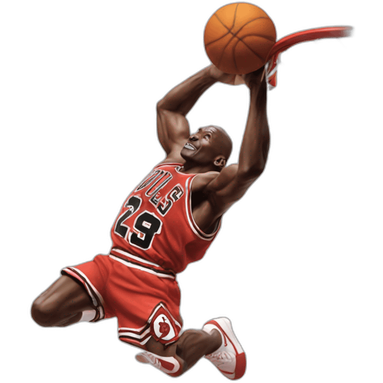 Michael Jordan dunking emoji