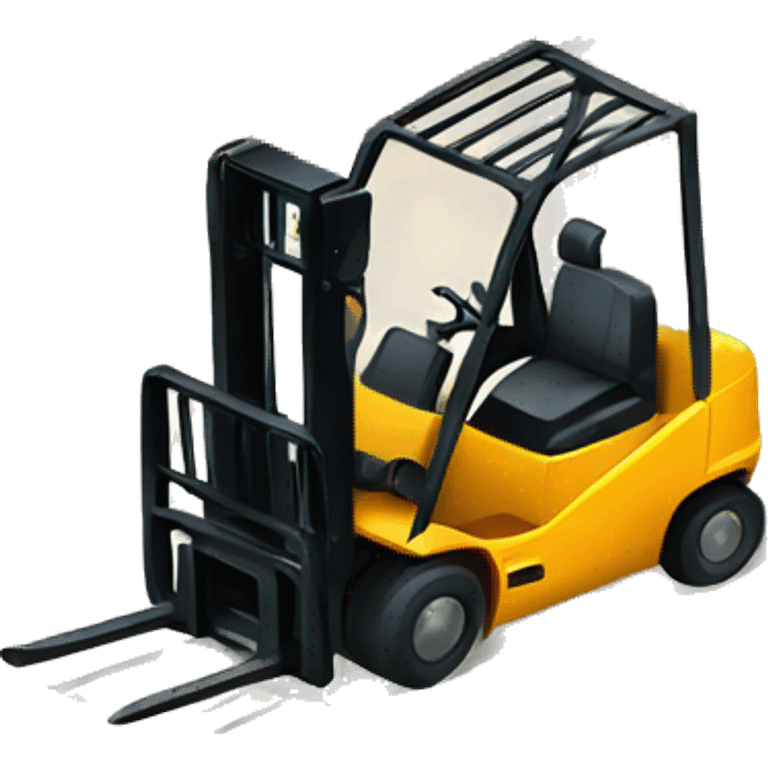 Forklift lifting pallets  emoji