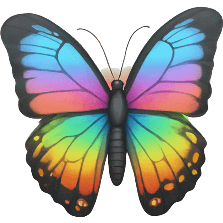 rainbow butterfly emoji