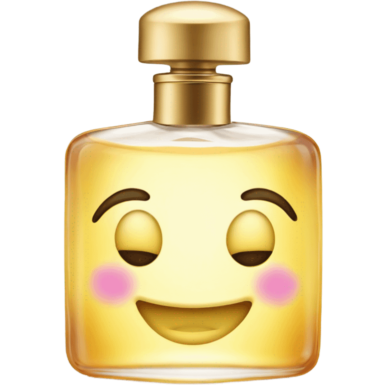 perfume with smiling face emoji