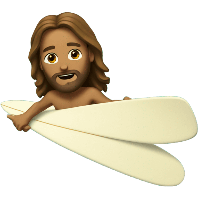 Jesus surfing emoji