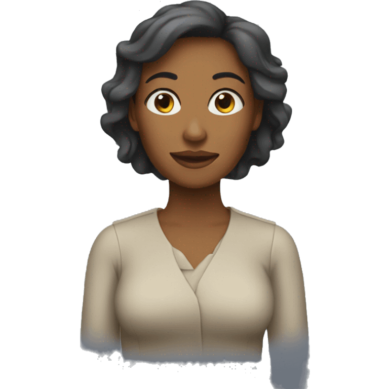 a women on her journey emoji