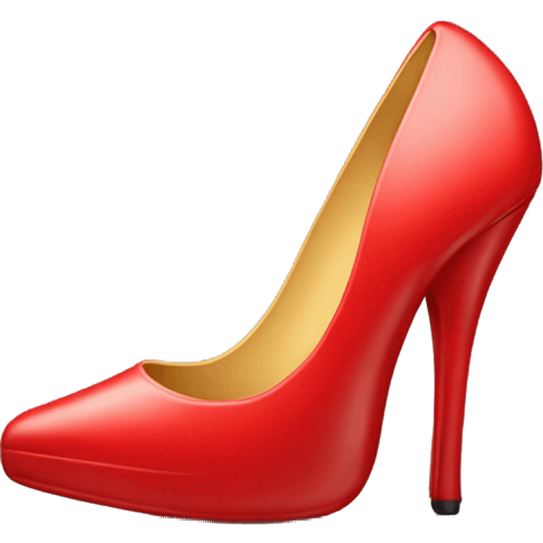 High heel with red bottom emoji