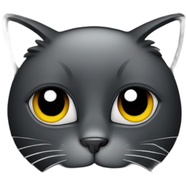 Black cat face emoji