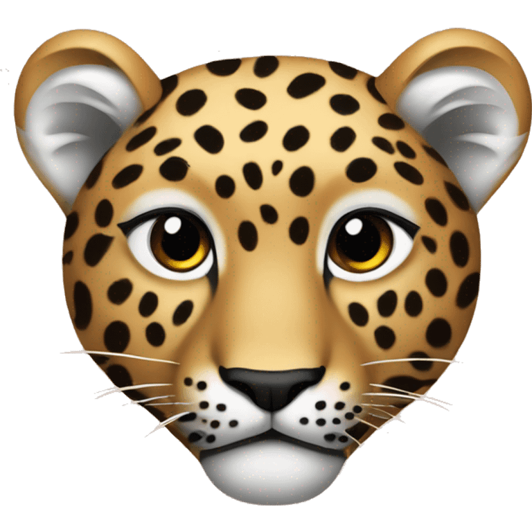 corazón con estampado de leopardo emoji