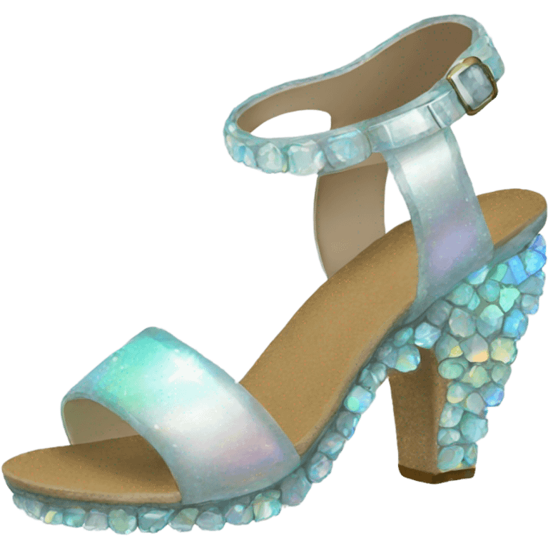 opal Crystal sandal shoe emoji