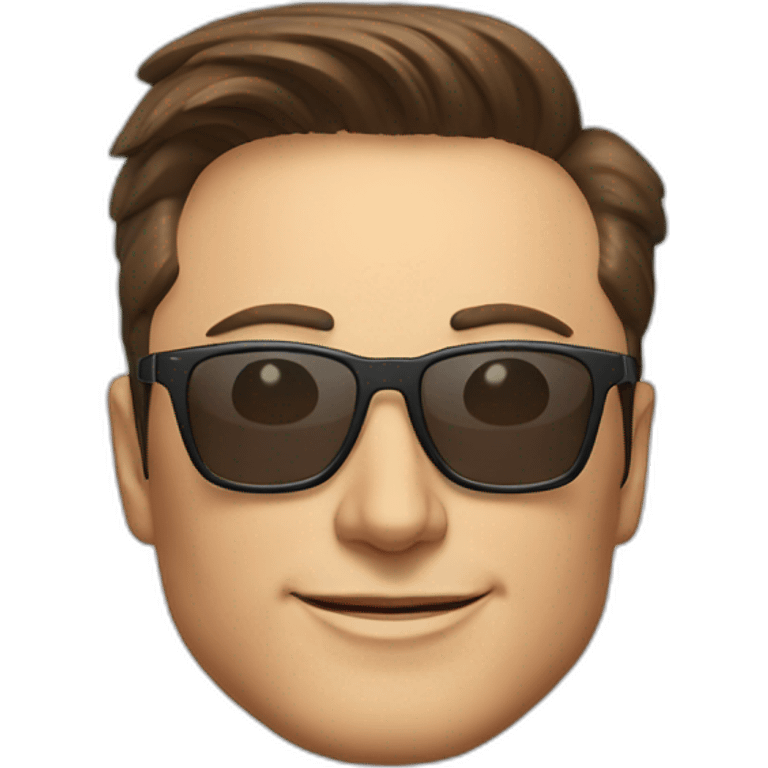 Elon Musk sun glasses emoji