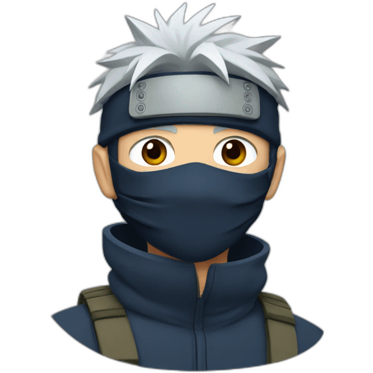 Kakashi with mask emoji