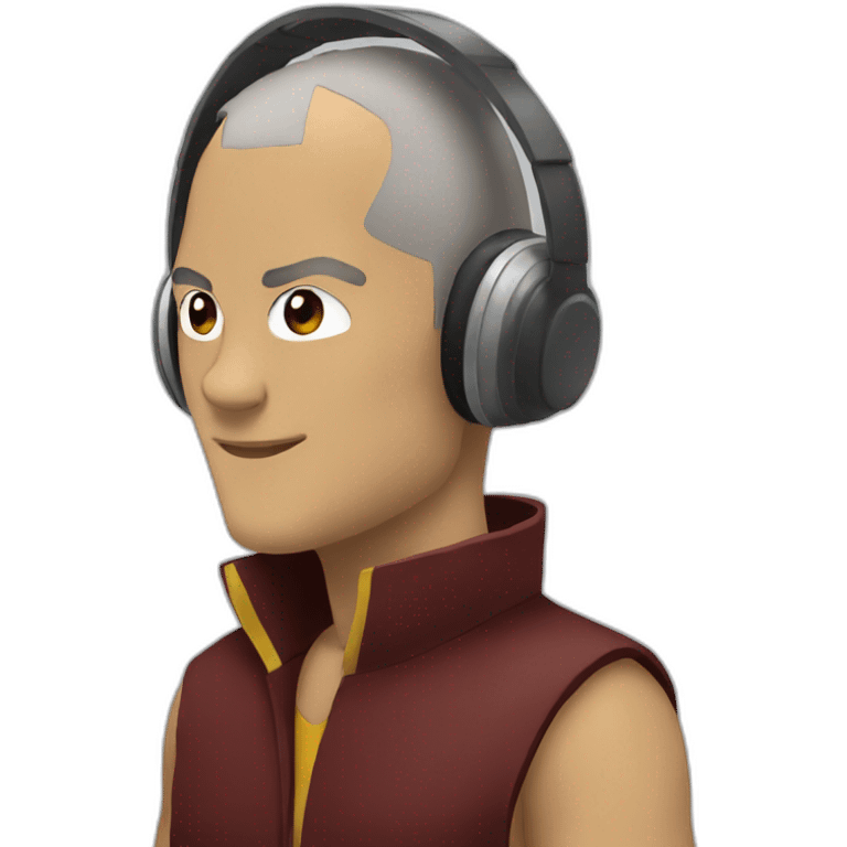 zuko with headphones on emoji