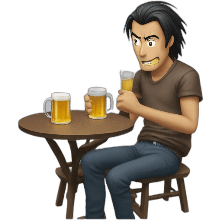 Kaiji-drinking-beer emoji