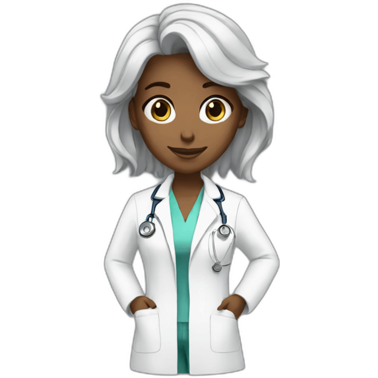 Female white Doctor aesthetic emoji