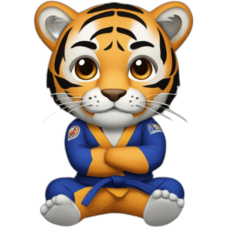 BJJ seated guard  Tiger  emoji