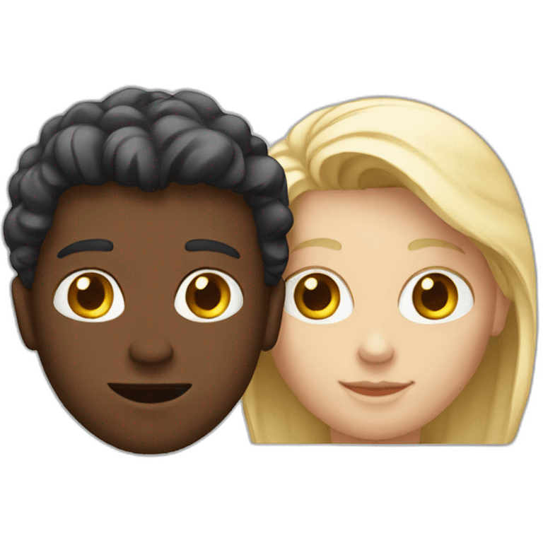 two white friends screen sharing emoji