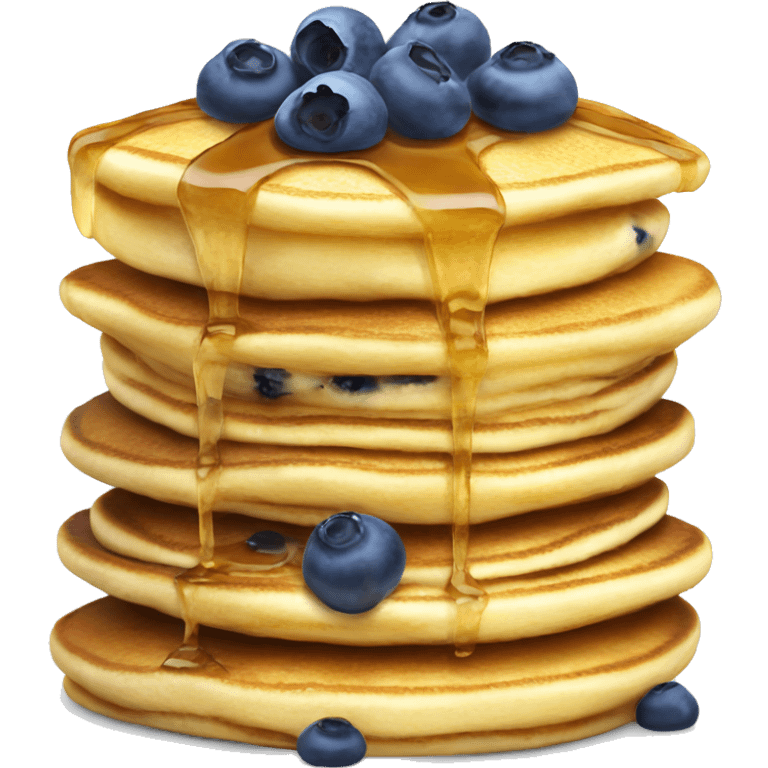 Pancakes with blueberry emoji