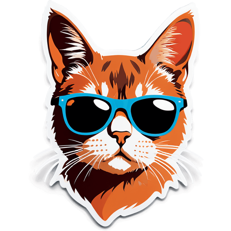 Cat with sunglasses emoji