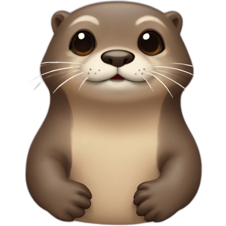 Loutre qui fait un doigt d'honneur emoji