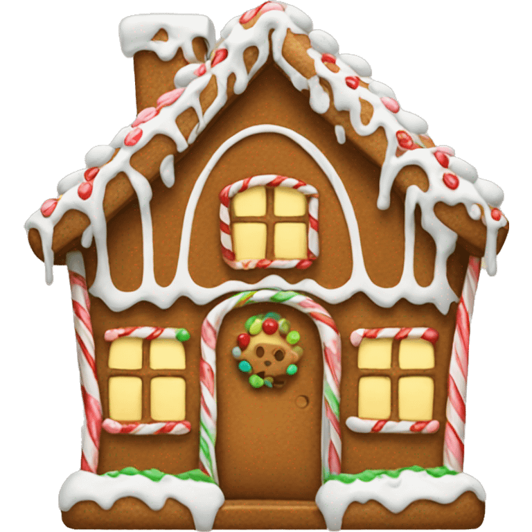 gingerbread house emoji