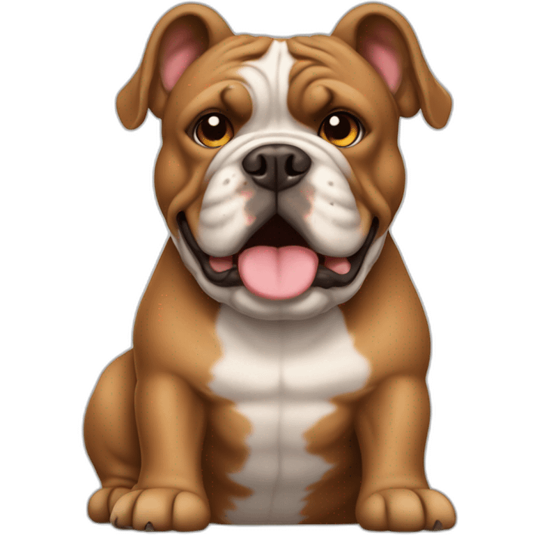 English Bull Dog brown emoji