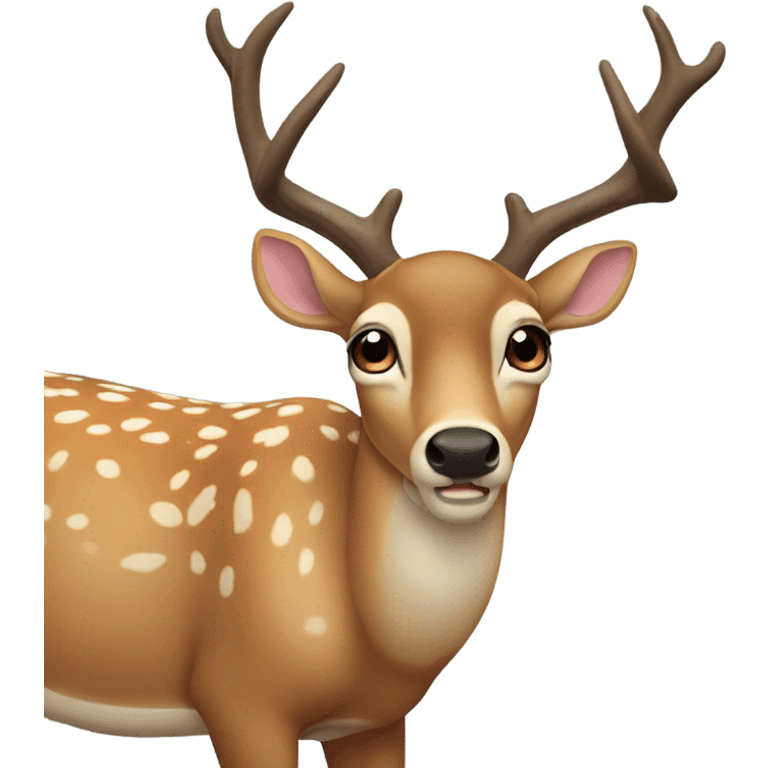 Deer shivering emoji