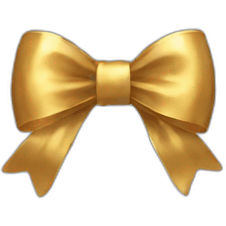 Gold bow emoji