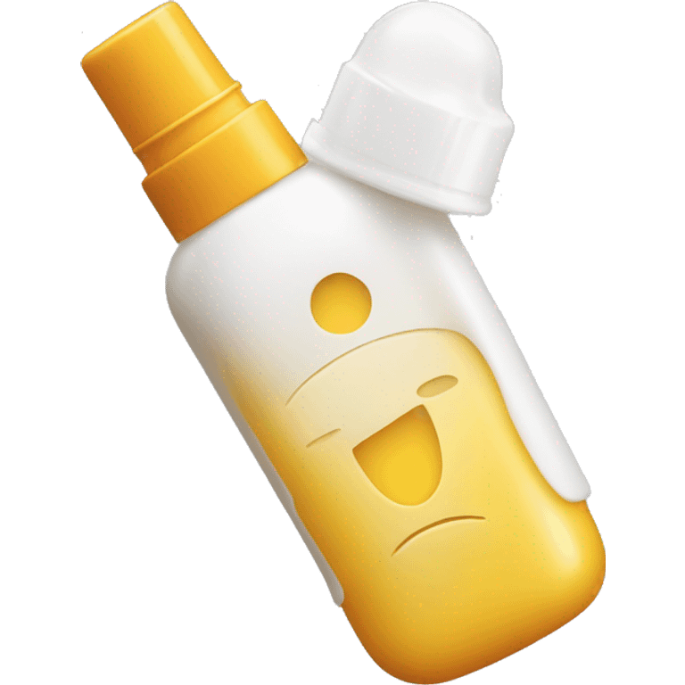 little facial sunscreen bottle isdin emoji