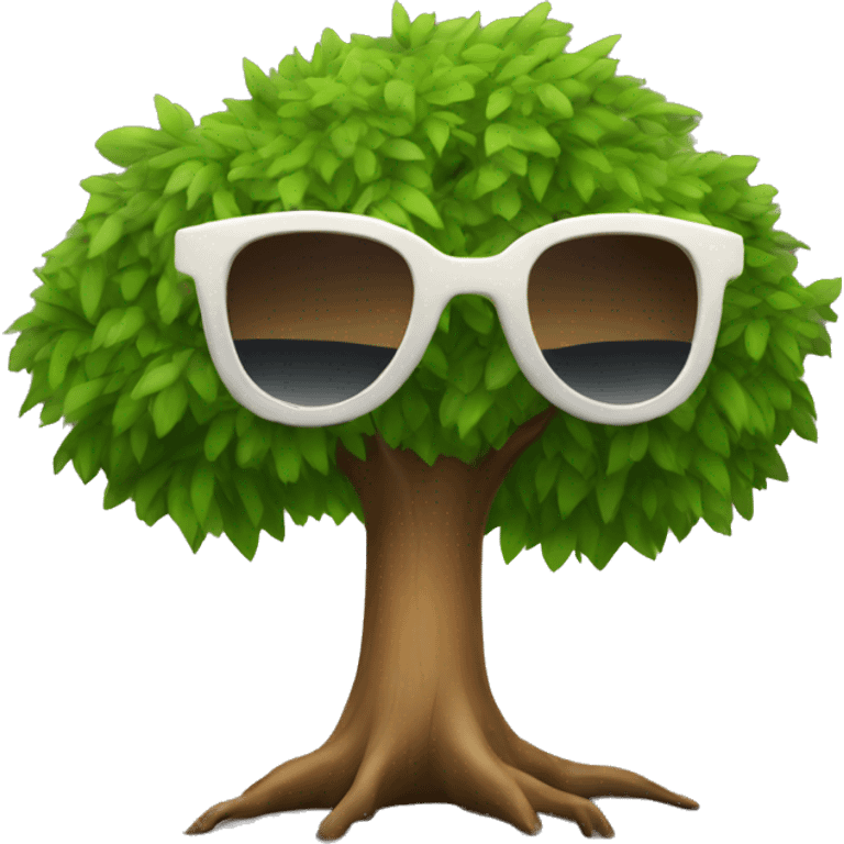 tree with sunglasses emoji