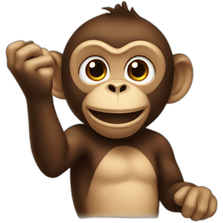 monkey throwing poo emoji